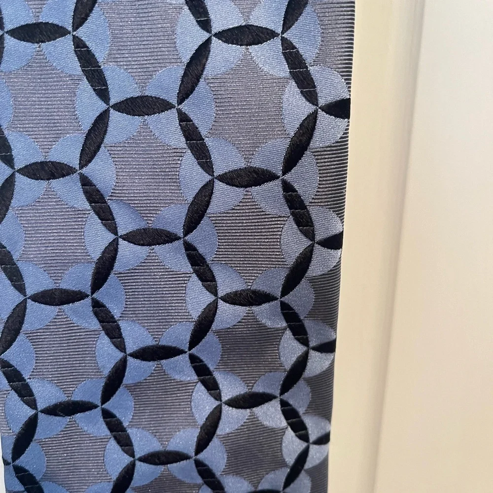 Ted Baker Hexagonal Patterned Tie in Blue and Black